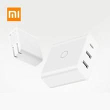 Xiaomi Mijia USB зарядное устройство 65 Вт Быстрая Зарядка порт type-C 3 выходной адаптер быстрое зарядное устройство для Xiaomi 8 iphone X