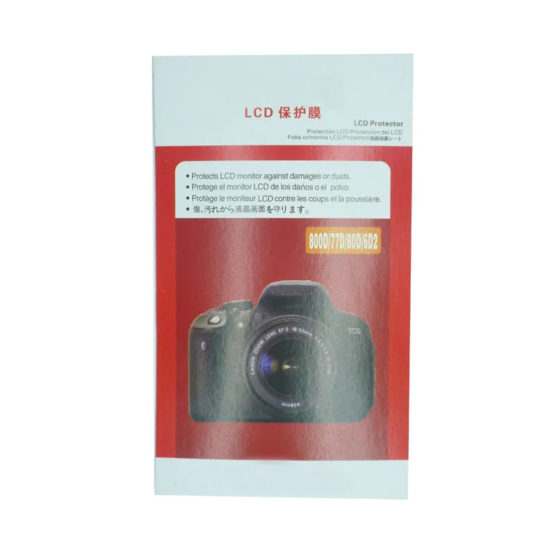 2 шт Мягкая Камера защитной пленкой для экрана, хороший вариант для объектива Цифрового Фотоаппарата Canon 5D2 5D3 600D 60D 6D 700D 750D 70D 1200D 1300D 1500D 200D 100D M3 M5 M10
