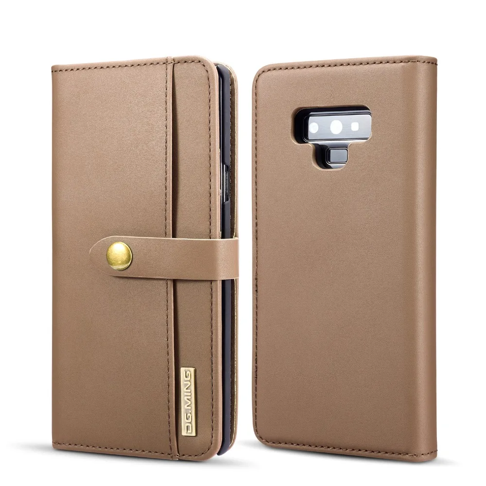 Lambskin Phone Case Split Detachable Luxury Flip Wallet Cover
