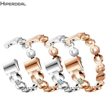 Hiperdeal Замена Кристалл Нержавеющая сталь 185 мм браслет ремешок из металла Рамки для fitbit заряд 2 Смарт-часы oc10a