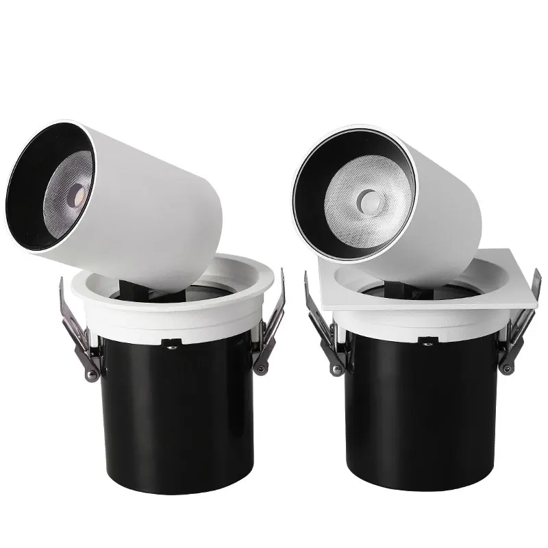 Новые высококачественные шкафы CREE светодиодный потолочный светильник 12 Вт 20 Вт Встроенный Телескопический корпус потолочного