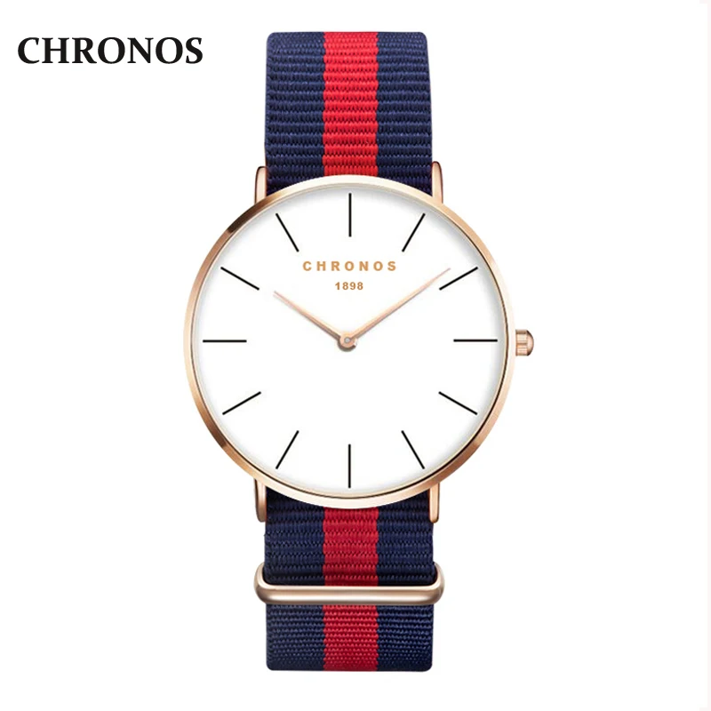 CHRONOS 1898 модные мужские часы Роскошные женские кварцевые наручные для влюбленных