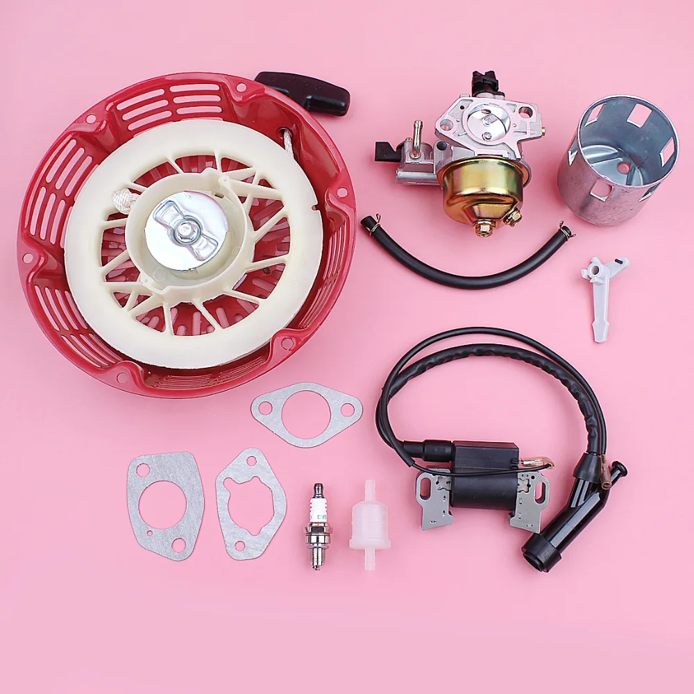 Carburetor Ignition Coil Recoil Pull Starter For Honda GX390 13HP GX