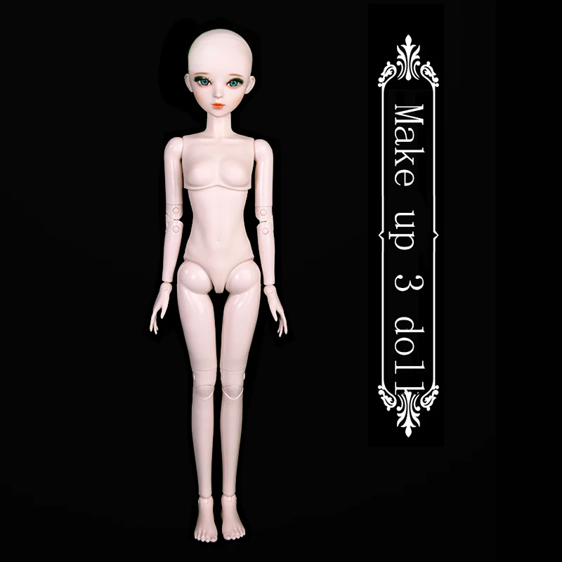 1/3 BJD кукла 56 см Пластик совместный подвижный кукла голая 20190103, модная Кукла - Цвет: doll with makeup 3