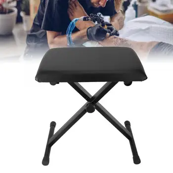 

Tattoo Kit Height Adjustable Tattoo Leg Rest Stool Stand Leg Bracket with Thick Cushion Microblading Kit a