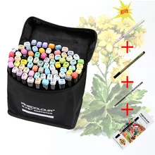 Finecolour EF102 двуглавый Мягкий кончик кисти маркеры 480 цветов Профессиональный манга художественный эскиз Маркеры Ручка для рисования