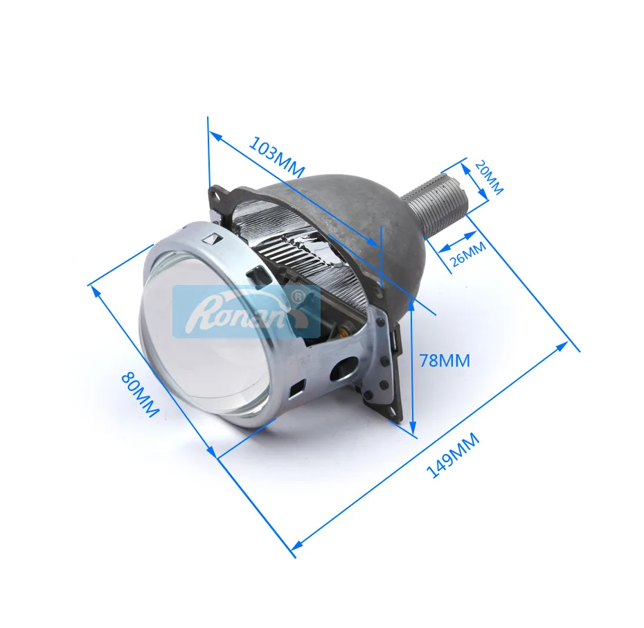 RONAN 3,0 ''Биксенон HID проектор фары объектив Koito Q5 универсальная быстрая установка Модифицированная H1 H4 H7 H11 9005 9006 фара