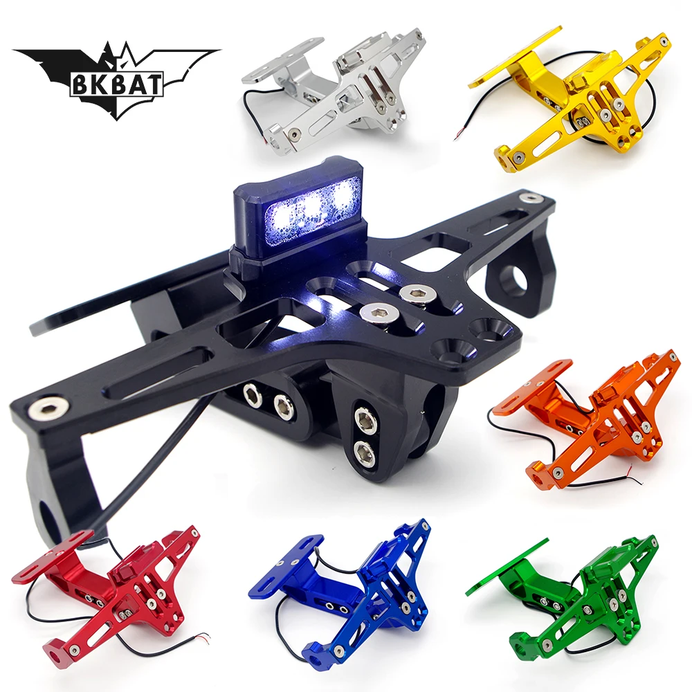 

Motorcycle LED License Plate Holder Supp For yamaha ybr 125 bmw f750gs for suzuki rmz bmw f650gs for suzuki rm 125