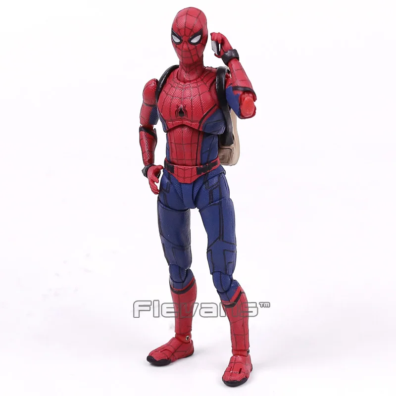 SHF Spider Man Homecoming The Spiderman PVC Action Figure Collectible Model Toy 14cm