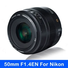 YONGNUO YN50mm F1.4N E объектив стандартное фиксированное фокусное расстояние объектив F1.4 Большая диафрагма Live View фокусировка авто ручной фокус объектив для Nikon D5 D4 D3