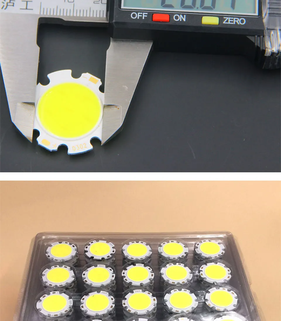 Round COB LED Chip On Board Light Source 28mm Diameter for Spotlight Downlight DIY LED Lamp Bulbs (8)