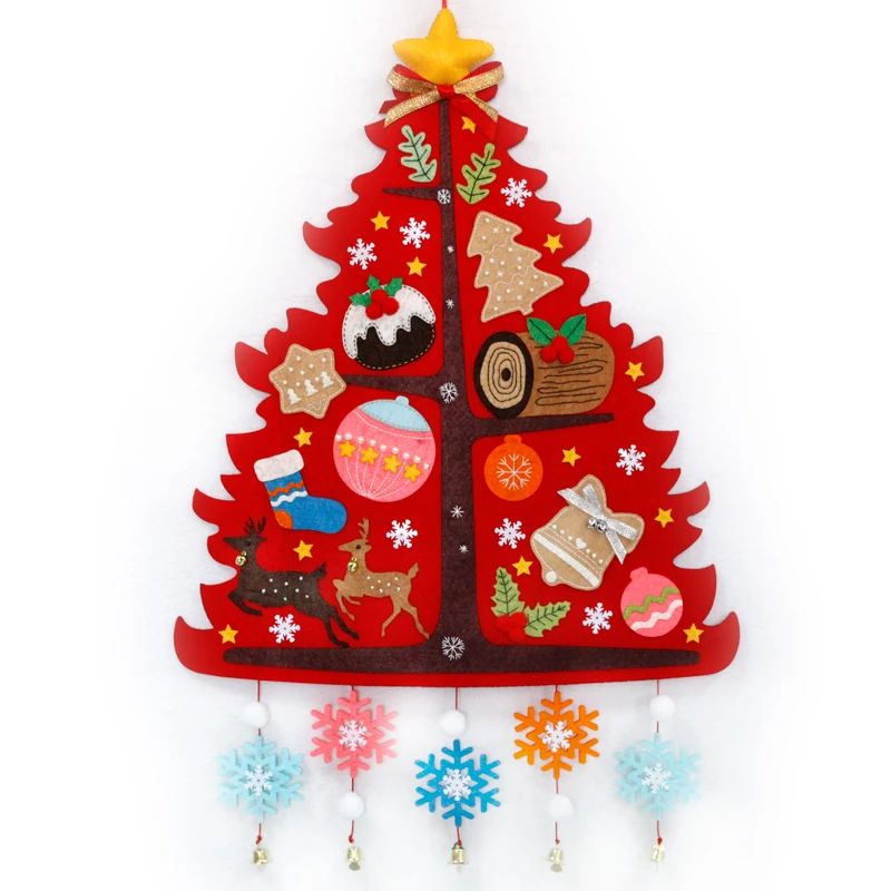 

Red fruit wall hanging Felt kit Non-woven cloth Craft DIY Sewing set Felt Handwork Material DIY needlework supplies