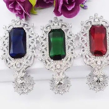 

High-grade zircon micro inlay palace style buckle tassel pendant fashion long sweater chain link clasp