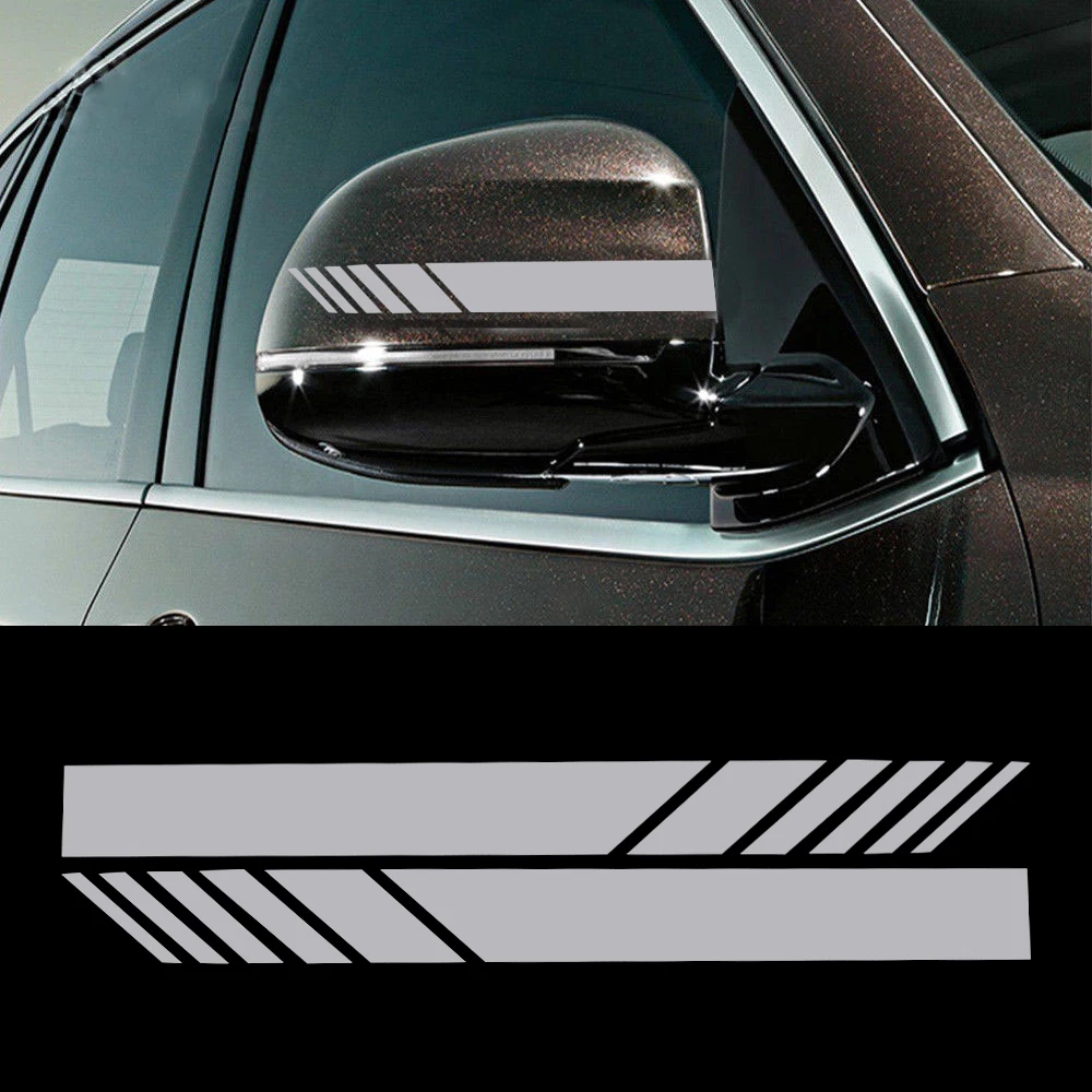 Diy Car Universal Decorative Rearview Mirror Stickers Vinyl Racing