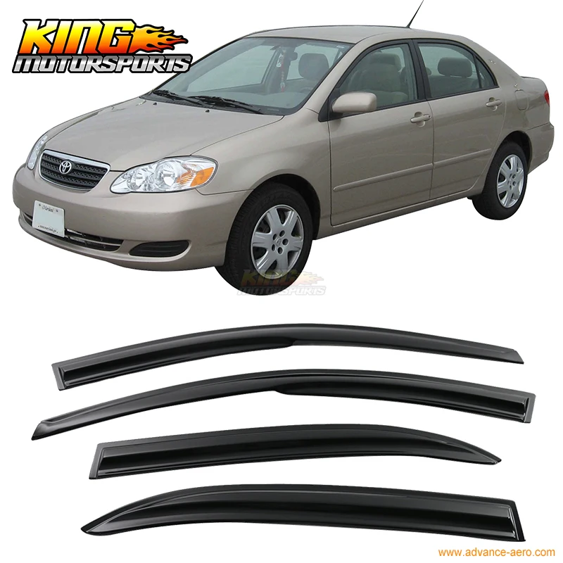 Ветровые дефлекторы прилипающие на окна для Toyota Corolla 2003 2008|wind deflector|window deflectorsdeflector