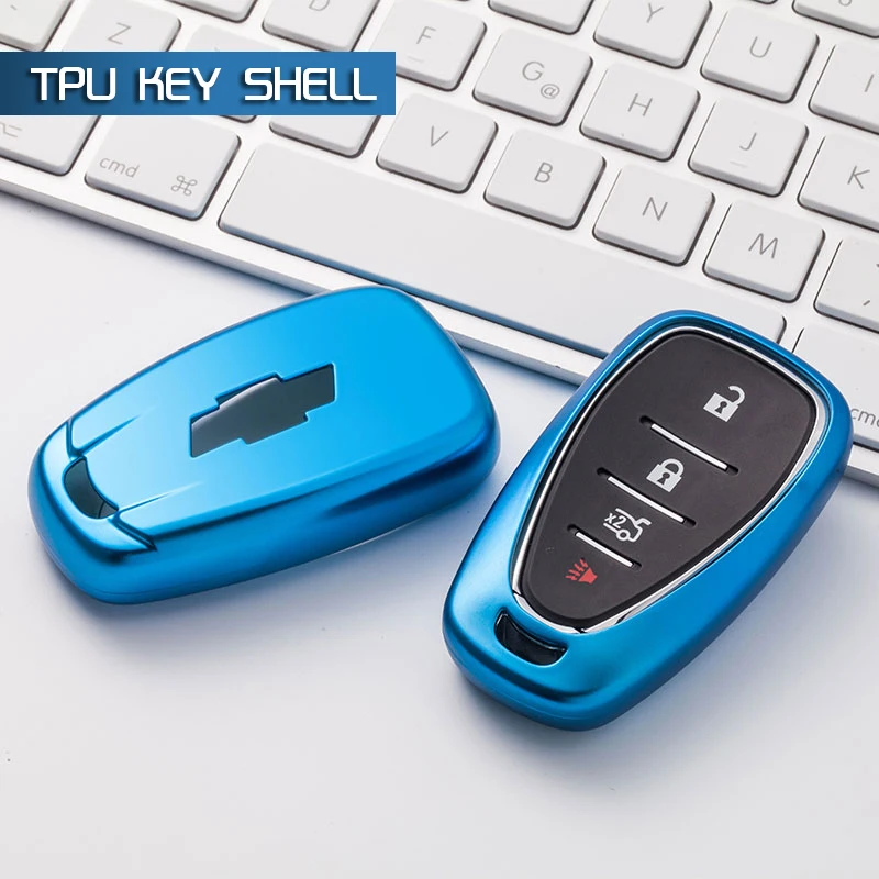 

2018 new tpu Car Key Cover case for Chevrolet Key Fob Remote Cover Chevy Camaro Cruze Malibu 2017 car styling