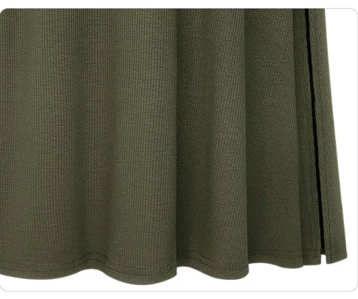 Вязаные юбки размера плюс, 3Xl, 4Xl, 5Xl, весна-осень, армейский зеленый цвет, на шнуровке, эластичная резинка на талии, сексуальные Облегающие юбки большого размера, Длинные повседневные юбки