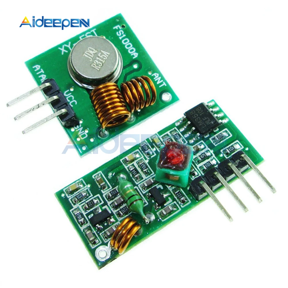 

315Mhz RF Transmitter and Receiver Module Link Kit for ARM/MCU WL Wireless for Arduino Diy Kit