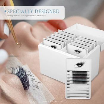 

10 Layers Eyelash Extension Plastic Storage Box False Eyelash Eyelash Glue Organizer Gel Nail Polish Eyelashes Pallet Empty Box