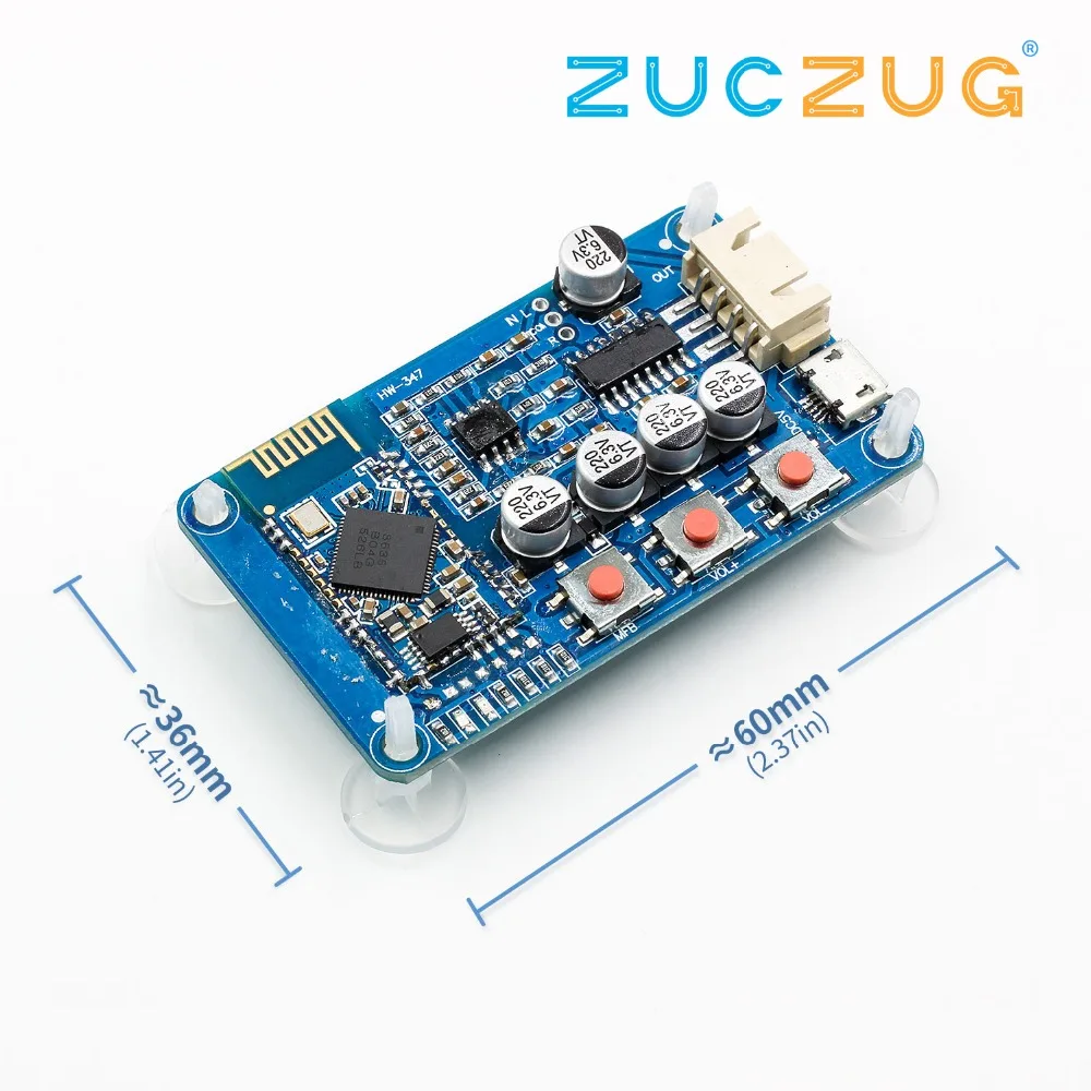PAM8403 Bluetooth 4.0 Receiver Board Stereo Digital Audio Amplifier USB CSR8635