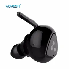 Moveski Беспроводной Bluetooth наушники D900 мини Водонепроницаемый Невидимый Auriculares Шум Отмена наушники гарнитуры микро-черный