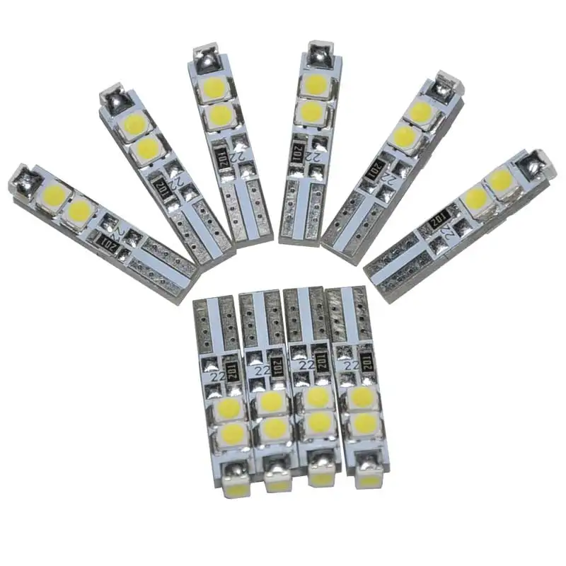 2pcs Car Styling T5 LED Light Bulbs 5 SMD 3528 Auto Signal Lamp Instrument Light DC 12V 6000K White 3000K Warm White or Blue 2pcs Car Styling T5 LED Light Bulbs 5 SMD 3528 Auto Signal Lamp Instrument Light DC 12V 6000K White 3000K Warm White or Blue