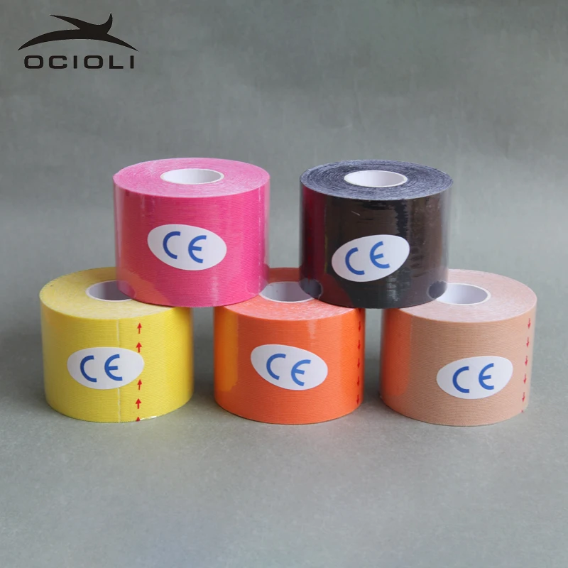 

6 Rolls Kinesio Tex Tape Athletic Tapes Kinesiology Sport Taping Strapping Good Quality Football Exercise Muscle Kinesiotape