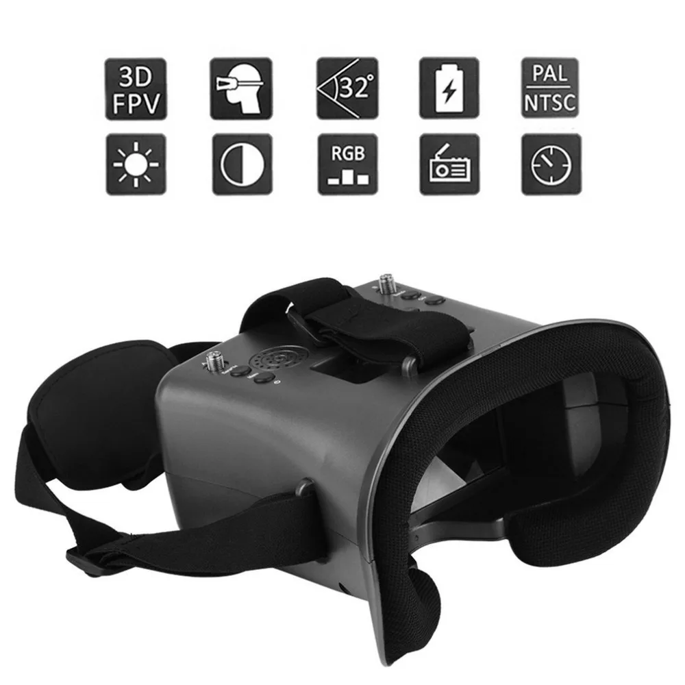 

FPV 008D DVR Goggles with DVR 5.8G 40CH 4.3 inch 480*272 Diversity Video Goggles Built-in 2000mAh Battery for RC Quadcopter