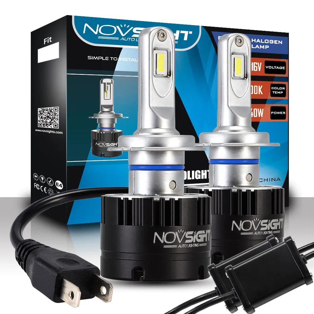 NOVSIGHT Car LED Headlight H7 LED H7 Super Bright 80W 14400LM Auto Bulb