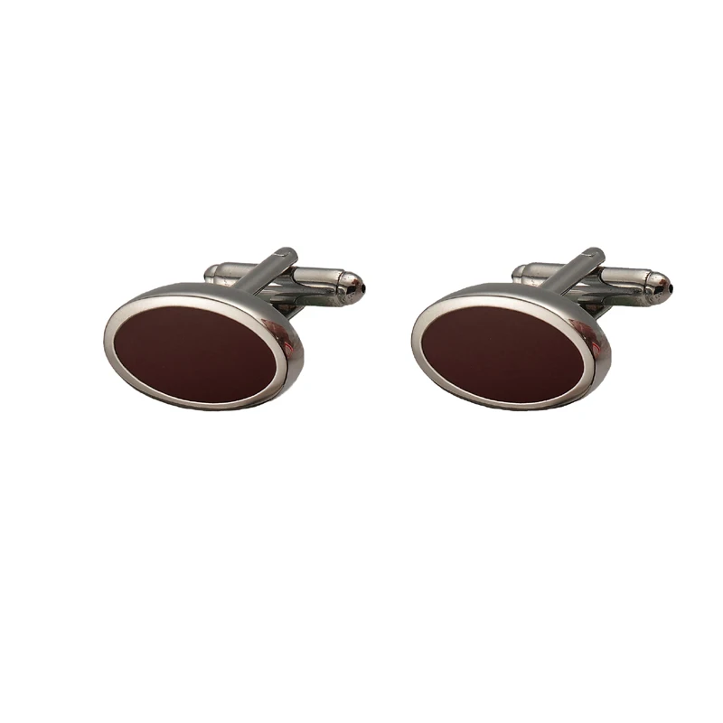 CK16 Oval Shape Red Enamel Cufflinks For Men,Best Giftcufflinks for