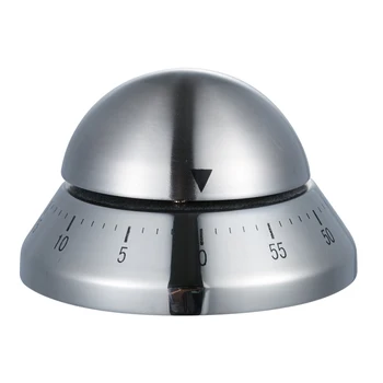 

1Pcs Creative Kitchen Time Reminder Timer Mechanical Stainless Steel Countdown UFO Cone Apple Egg Lovely High-Quality High-end