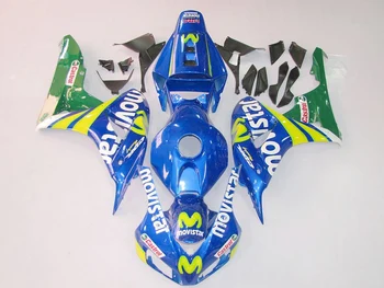 

100%Fit injection Movistar fairing for HONDA CBR 1000RR 06 07 CBR1000 RR 2006 2007 CBR 1000 RR 06 07 blue green fairing parts