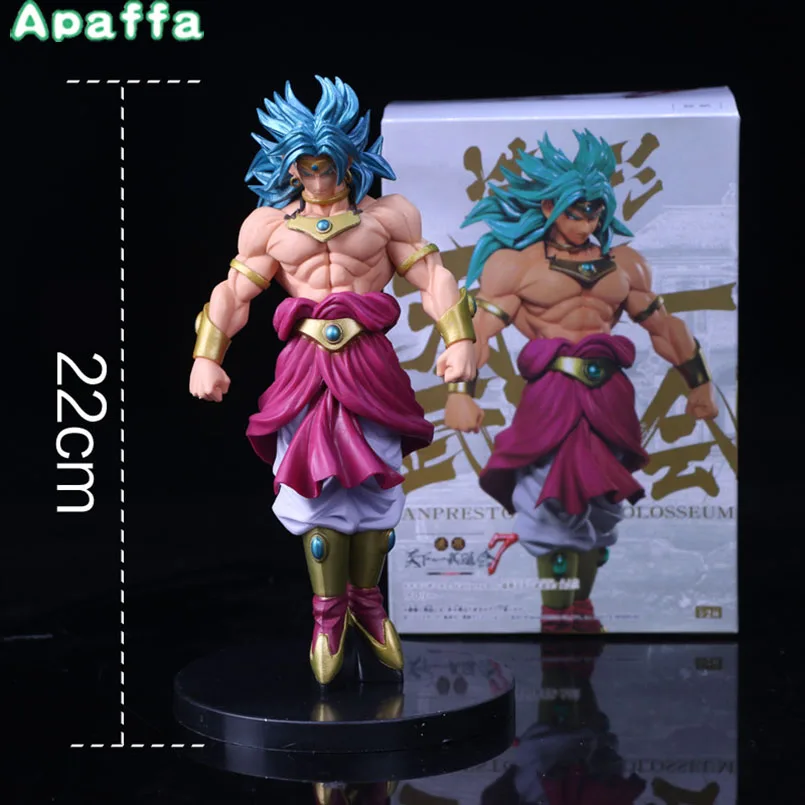 

Dragon Ball Z Scultures BIG Modeling Budokai Tenkaichi 7 Broly PVC Action Figure Collectible Model Toys Kids Present 22cm
