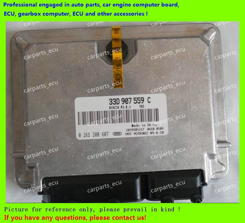 

For car engine computer board/VW Santana ECU/Electronic Control Unit/330907559C 0261208607/33D907559R 0261S06698/33D 907 559 R