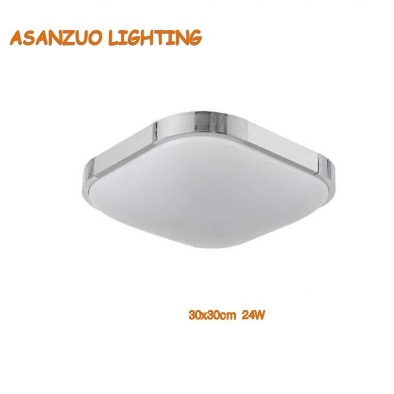 110V220V 24W 36W Silver Frame Super Thin Acrylic Modern LED Ceiling Light Indoor Lighting Lamps Bright