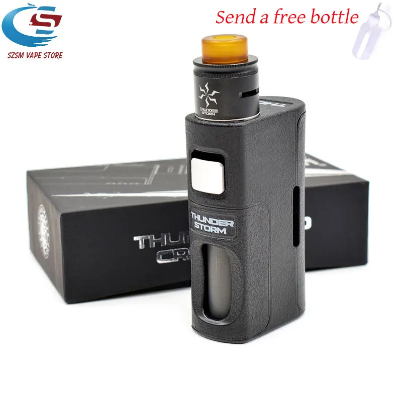 

Electronic cigarette Thunder Storm BF Kit 8ML Huge Capacity BF mod with dual coil RDA Support 18650/20700/21700 Battery vape