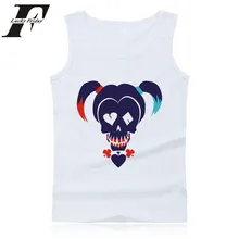 Отряд Самоубийц Харли Квинн майка Для мужчин Бодибилдинг Лето Вязаные Жилеты для женщин в Харли Квинн Мода Бодибилдинг Рубашка без рукавов Одежда