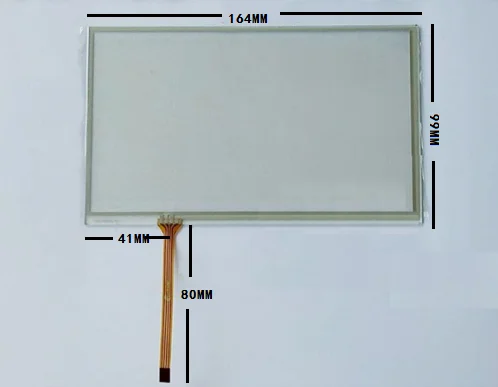 

164mm*99mm 7 inch standard car navigation resistive touch screen four wire