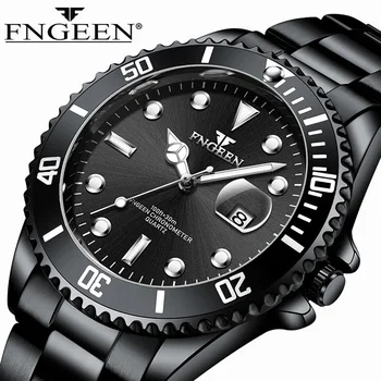 

Top Brand Men Watches Casual Business Quartz 50M Waterproof Watch Men's Stainless Steel Band Auto Date Wristwatches Relojes 2019