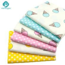 6 шт./лот, 40 см* 50 см, хлопковая ткань с принтом в горошек для лоскутного шитья, рукоделия ручной работы, материал Telas to Patchwork