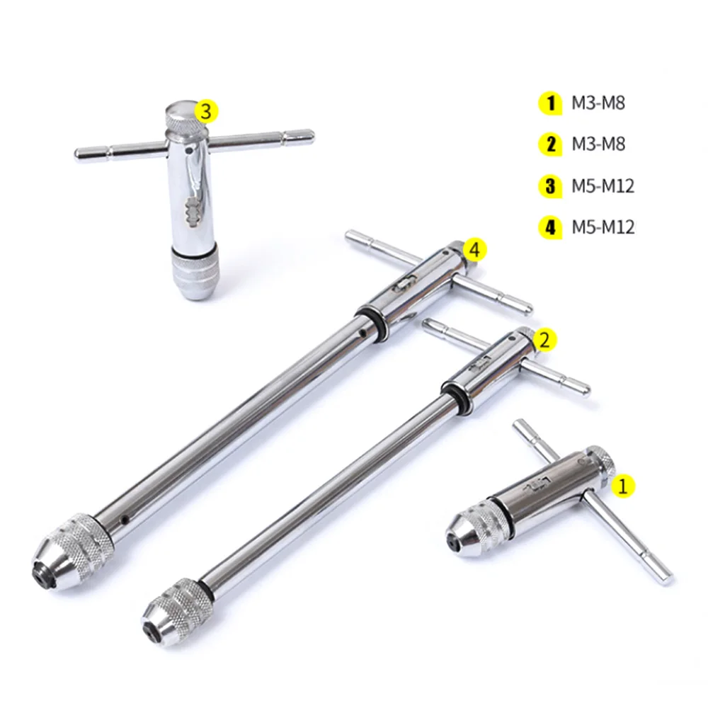 Нажмите гаечный ключ M3-M8/M5-M12 регулируемый гаечный ключ левая и правая Регулировка ручные инструменты резьба инструменты трещотки гаечные