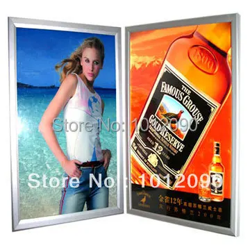 

Free Shipping Custom poster board Aluminum Alloy Poster Frame Picture Frame Wall Mount Advertising Poster (free printing)