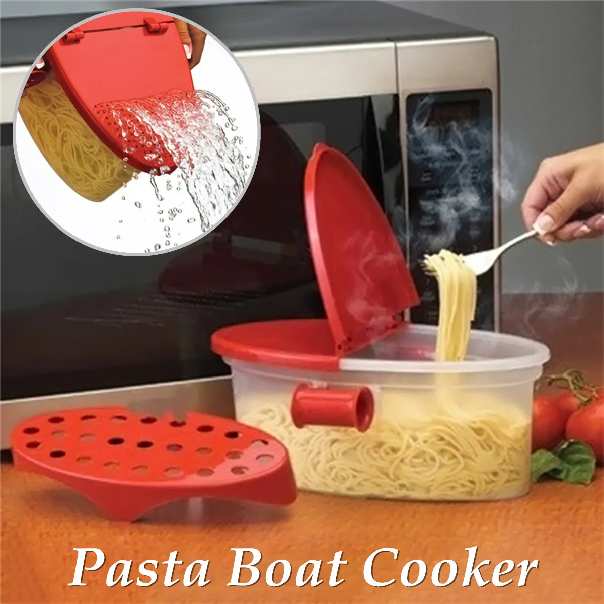 Microwave Pasta Cooker Cooker Spaghetti Cooking Tool Noodles Gadget Box