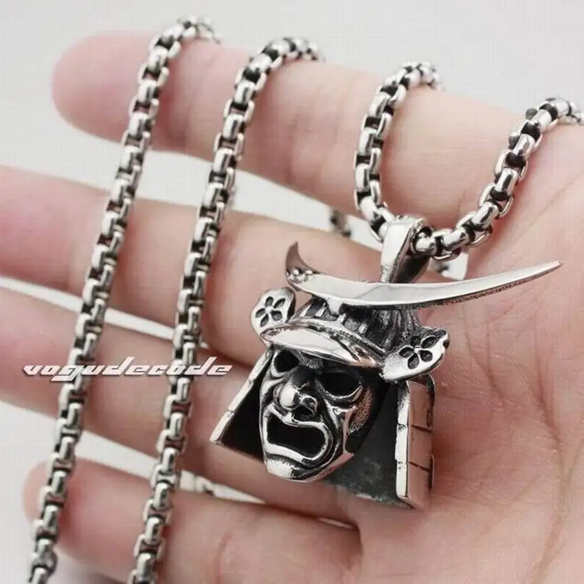 Ожерелье мужское из нержавеющей стали 316L в стиле панк 24 дюйма|f pendant|biker necklacebiker