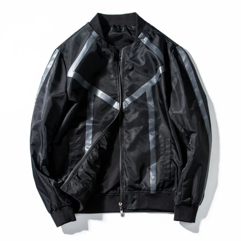 New Autumn Baseball Jacket Men Korean Style Slim Fit Bomber Jacket