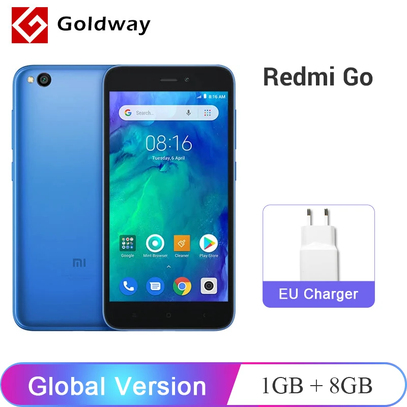 

Global Version Xiaomi Redmi GO Smartphone 1GB RAM 8GB ROM Snapdragon 425 Quad Core 3000mAh Battery 5.0" 4G FDD LTE 8.0MP Camera