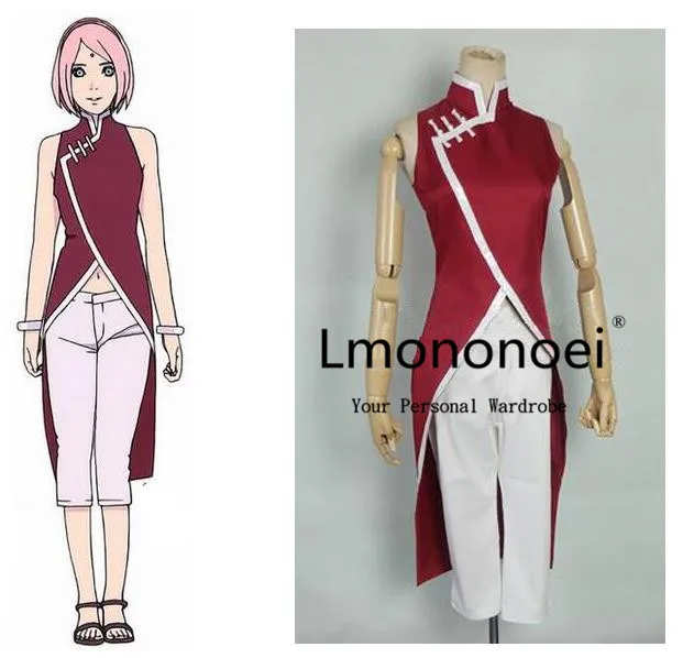 Us 46 0 2016 Boruto Naruto The Movie Haruno Sakura Cheongsam Anime Cosplay Costume Aliexpress