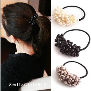 

Women Craft woven beads elastic hair ring Headband Hair rubber for Women hair Accessories Hair Ornaments Free Shipping A209