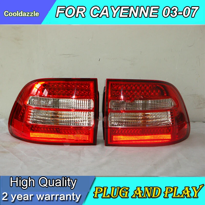 

For Porsche For Cayenne LED Rear Light Tail Lamp RED Color Taillight 2003 2004 2005 2006 2007 Year Running Lights Signal Reverse