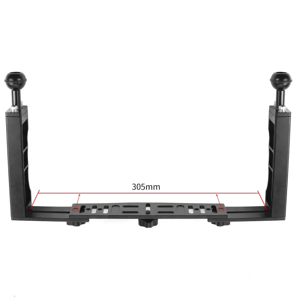 Алюминиевый Дайвинг Подводный набор лотков светильник удлинитель кронштейн система с ручкой стабилизатор Rig Спорт SLR камера корпус